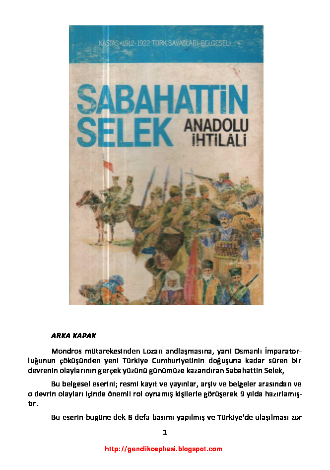 1260-1-Anadolu İxtilali-Sabahetdin SELEK-istanbul-1987-387s